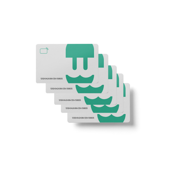Cartes RFID - compatibles WALLBOX uniquement - pack de 5 cartes - Bornes de recharges